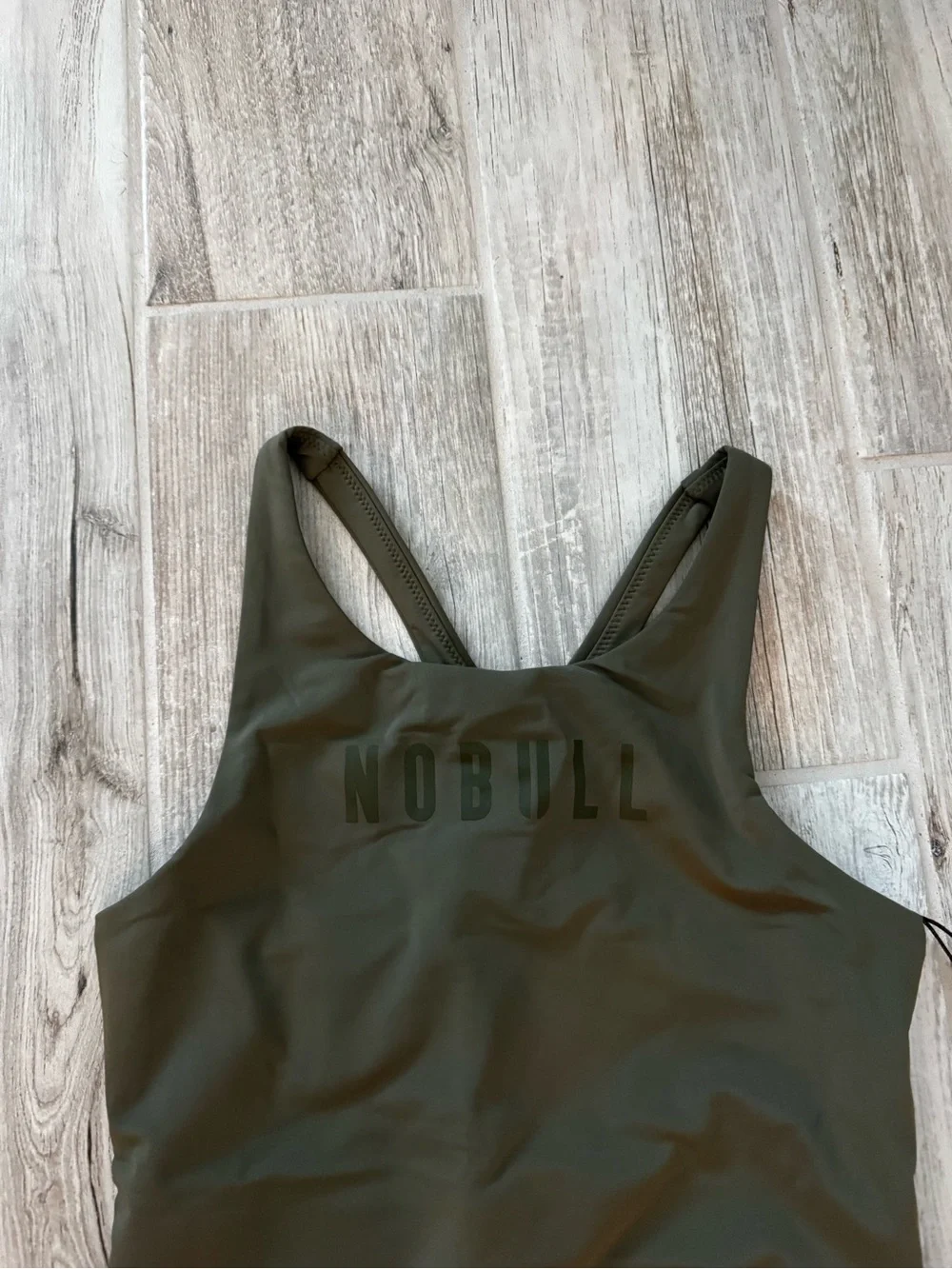 Nobull Olive Green One Piece Swimsuit NWT Size Small